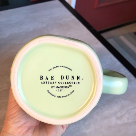 Rae Dunn egg shell green “Be In The Moment” Coffee Mug New - Picture 6 of 6